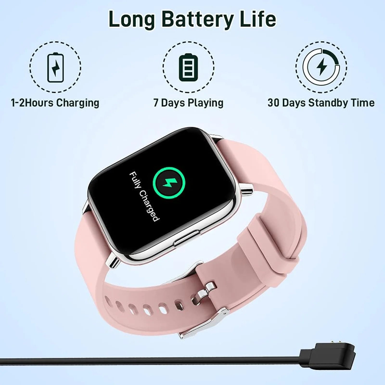 Jxrev 1.69" Slim Fitness Smartwatch