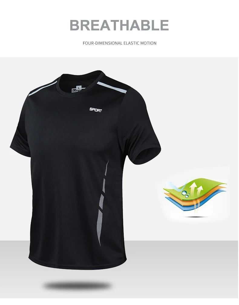 CHRLCK Men’s Quick-Dry Sports Set – Breathable Outdoor Fitness Outfit
