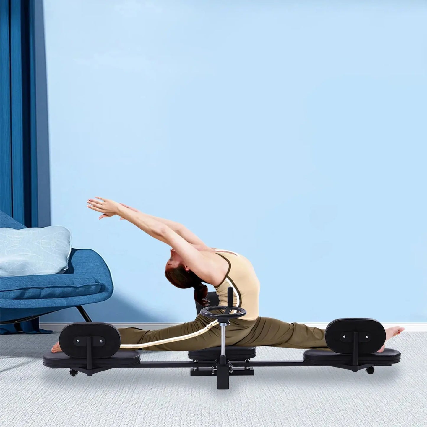 Heavy-Duty Leg Stretcher Machine – Flexibility Trainer for Yoga & MMA