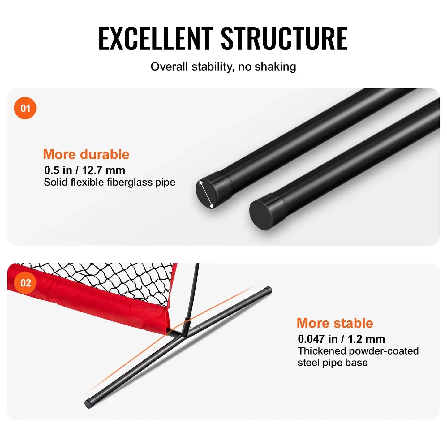 VEVOR Baseball Softball Batting Safety Screen