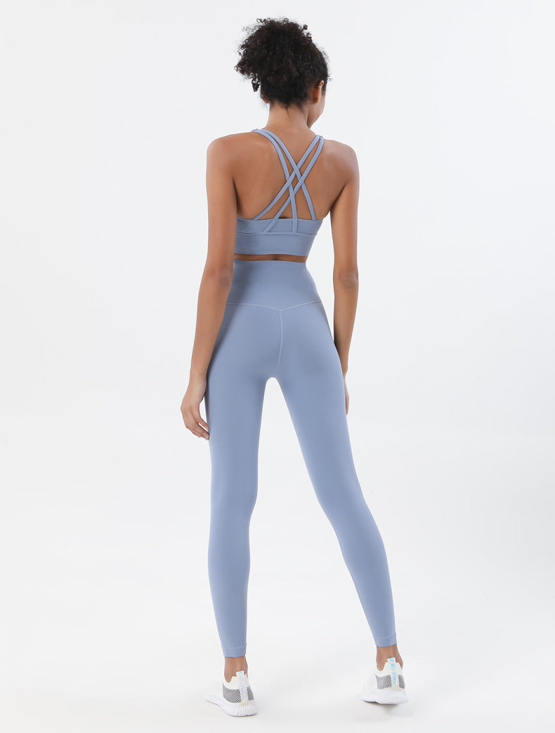 Women’s Yoga Sportswear Set – Fitness Leggings & Bra Top Outfit