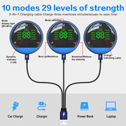 Smart EMS Fitness Belt – Rechargeable Abs Trainer with LED Display