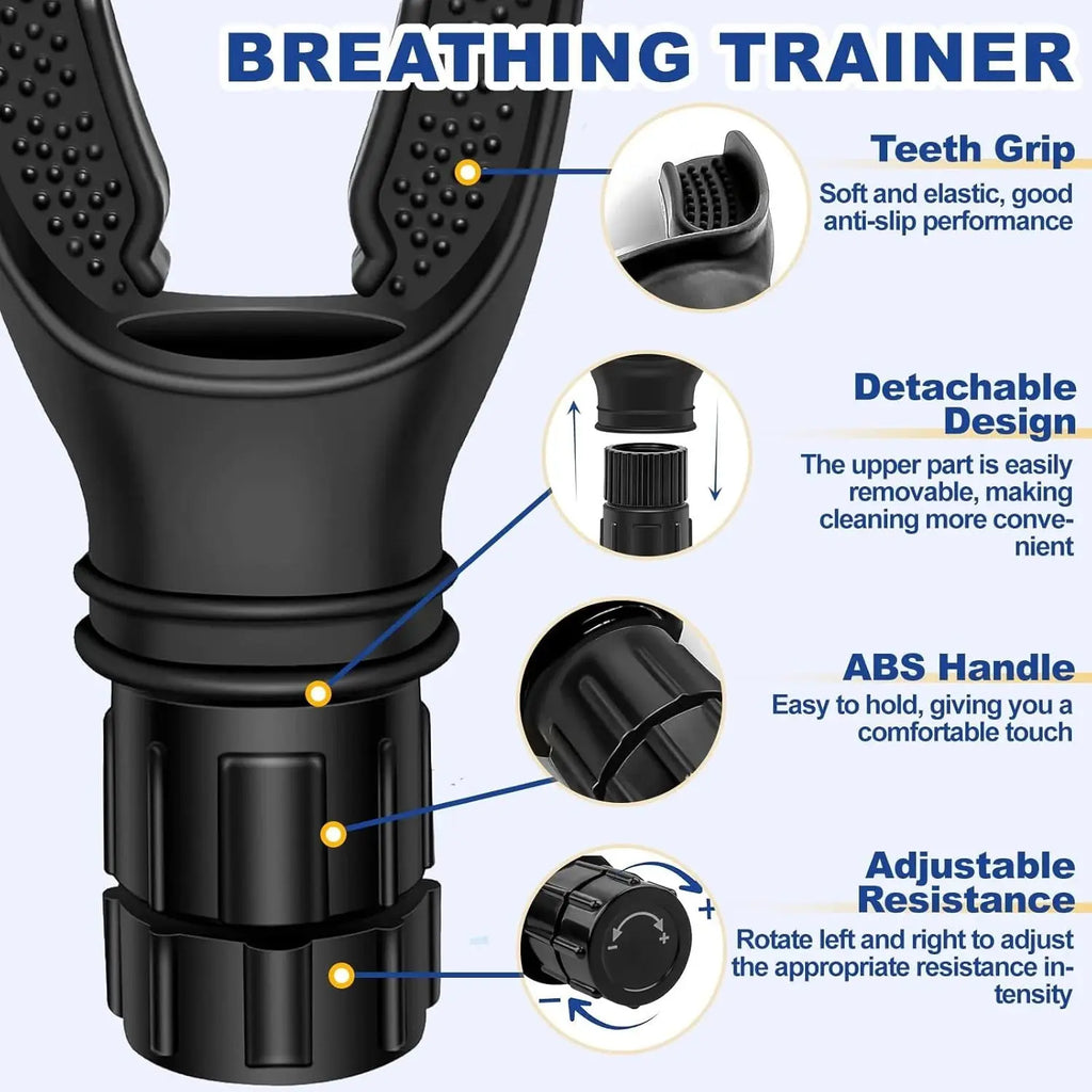Adjustable Breathing Trainer – Lung Exerciser for Capacity & Strength
