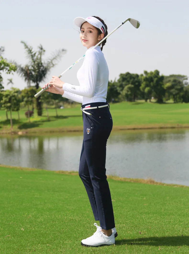 PGM Ice Silk Golf Shirt – UV Protection, Long Sleeve Summer Tee