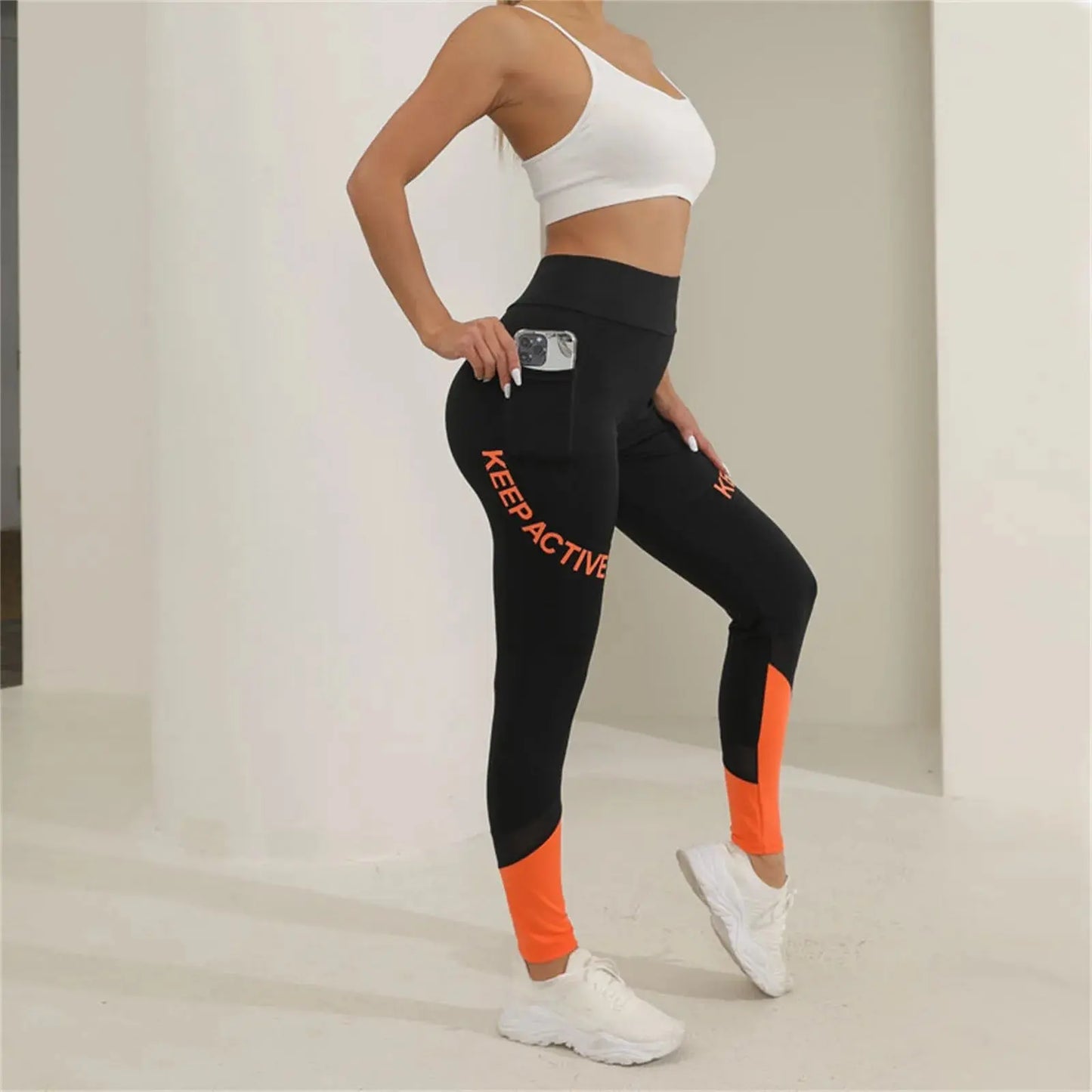 Women’s High Waist Patchwork Yoga Leggings
