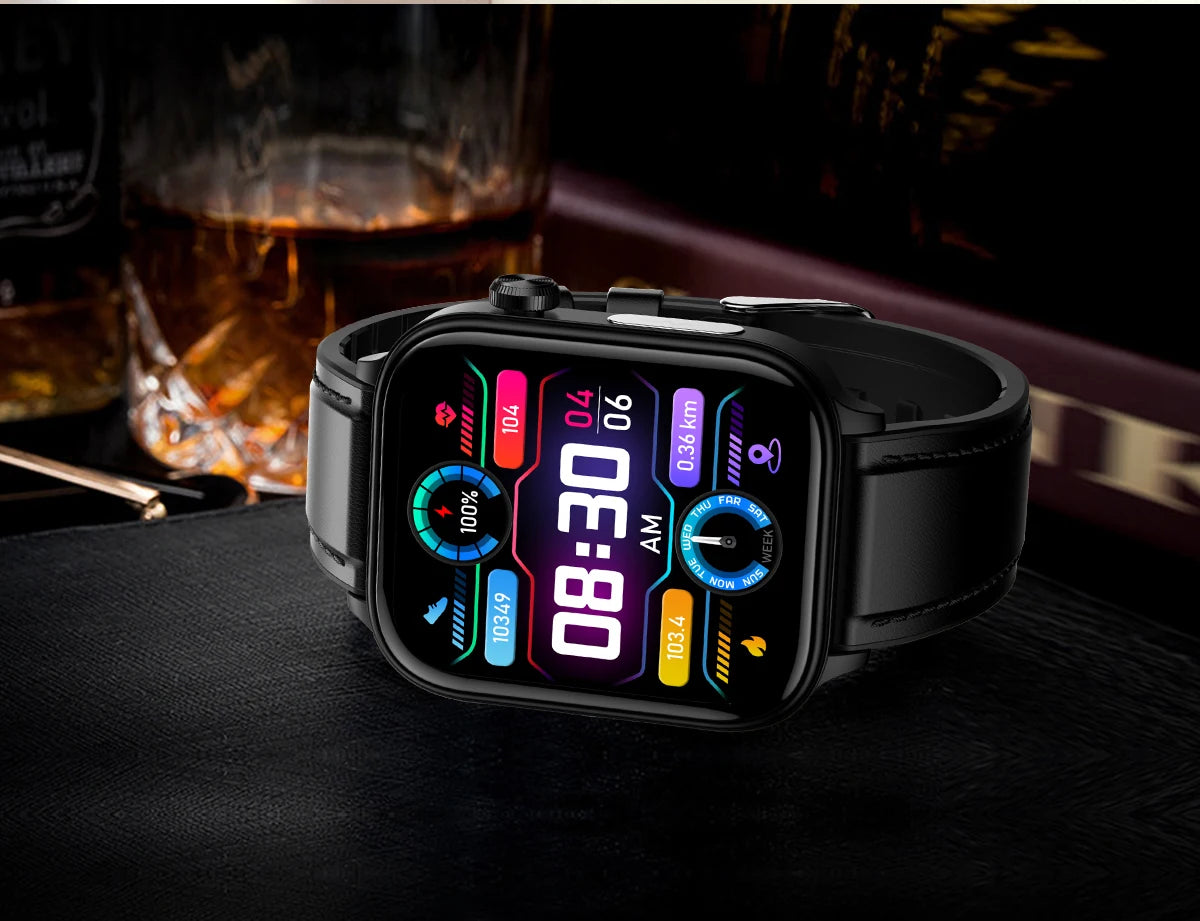 LIGE 2025 Smart Watch – ECG+PPG, Blood Lipid & Uric Acid Monitor, BT Call