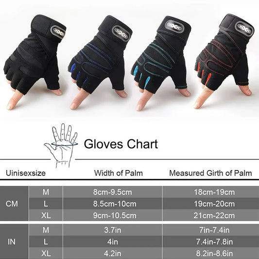 Workout Gloves – Half-Finger Gym & Training Gloves for Men & Women