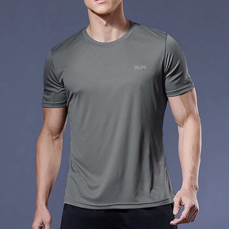 Men’s Quick-Dry Sports T-Shirt – Running, Soccer & Gym Compression Shirt