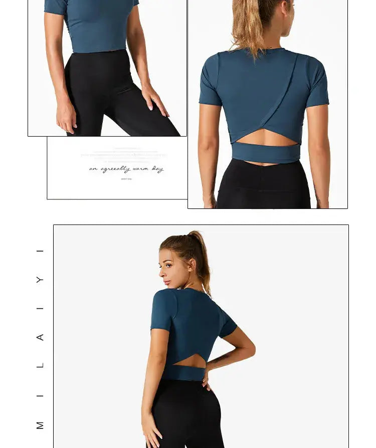 LEOSOXS Women’s Quick-Dry Sports T-Shirt – Breathable Gym & Yoga Top