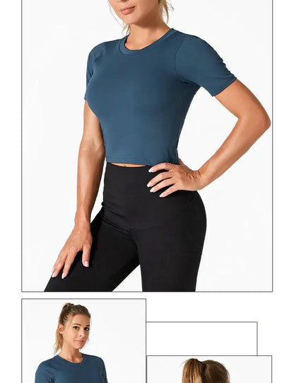 LEOSOXS Women’s Quick-Dry Sports T-Shirt – Breathable Gym & Yoga Top