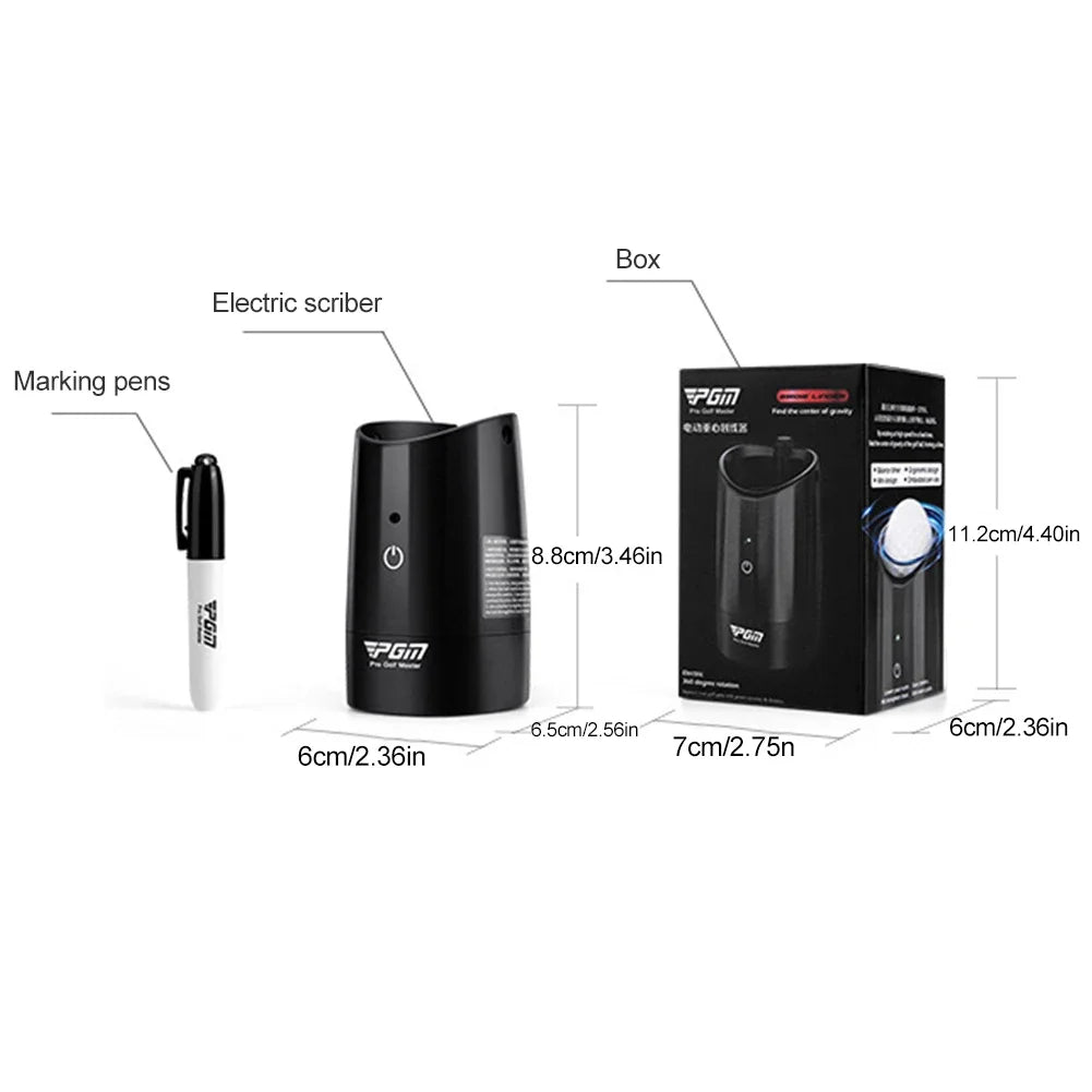 PGM Electric Golf Ball Liner – Alignment Marker & Gravity Center Finder