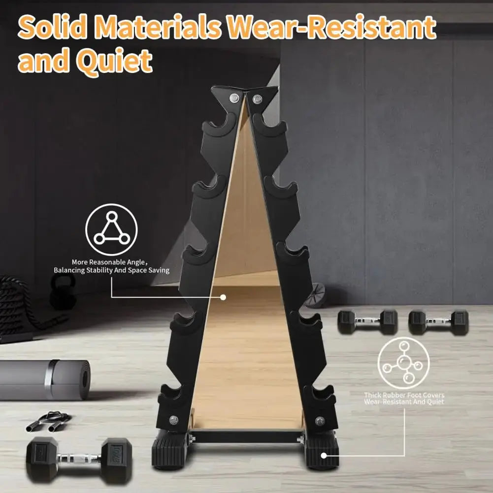 5-Tier Dumbbell Rack – Home Gym Weight Storage Stand