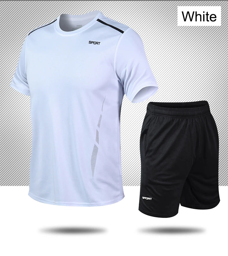 CHRLCK Men’s Quick-Dry Sports Set – Breathable Outdoor Fitness Outfit