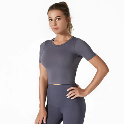 LEOSOXS Women’s Quick-Dry Sports T-Shirt – Breathable Gym & Yoga Top