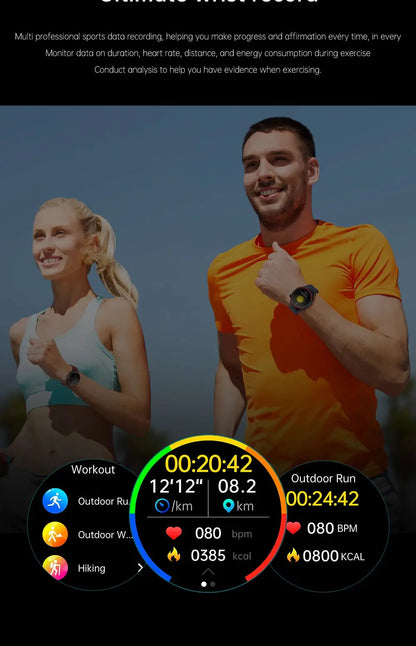 High-End Smart Watch – ECG/PPG, Laser Detection, BT Call, NFC