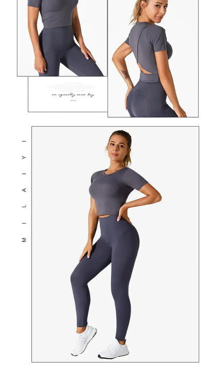 LEOSOXS Women’s Quick-Dry Sports T-Shirt – Breathable Gym & Yoga Top