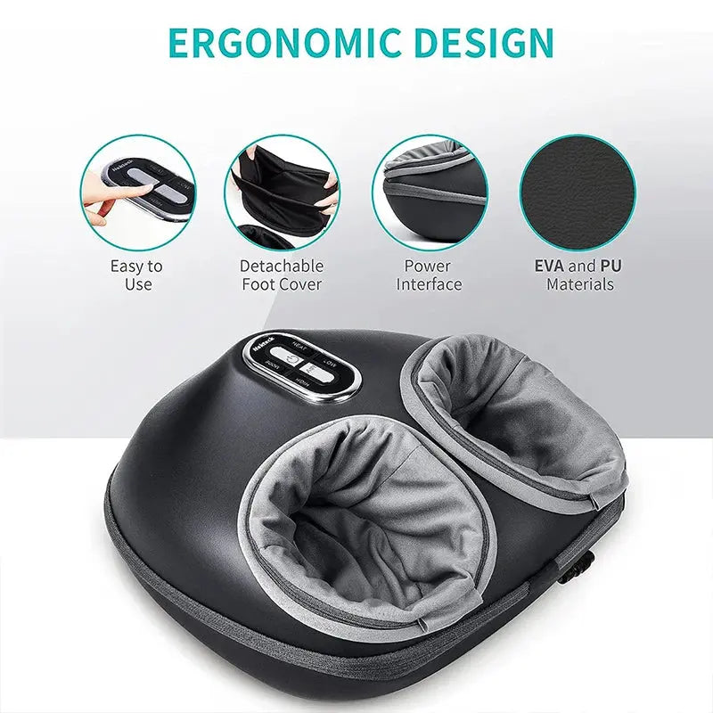 Nekteck Foot Massager – Shiatsu, Heat & Air Compression Therapy PeakPursuitFitness