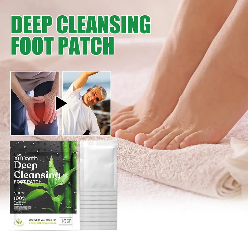 Natural Detox Foot Patches – Herbal Stress Relief & Sleep Aid (10–50PCS)