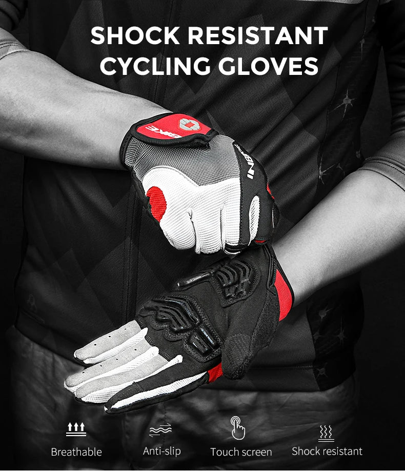 INBIKE Full Finger Cycling Gloves – MTB Touchscreen Bike & Sports Gloves