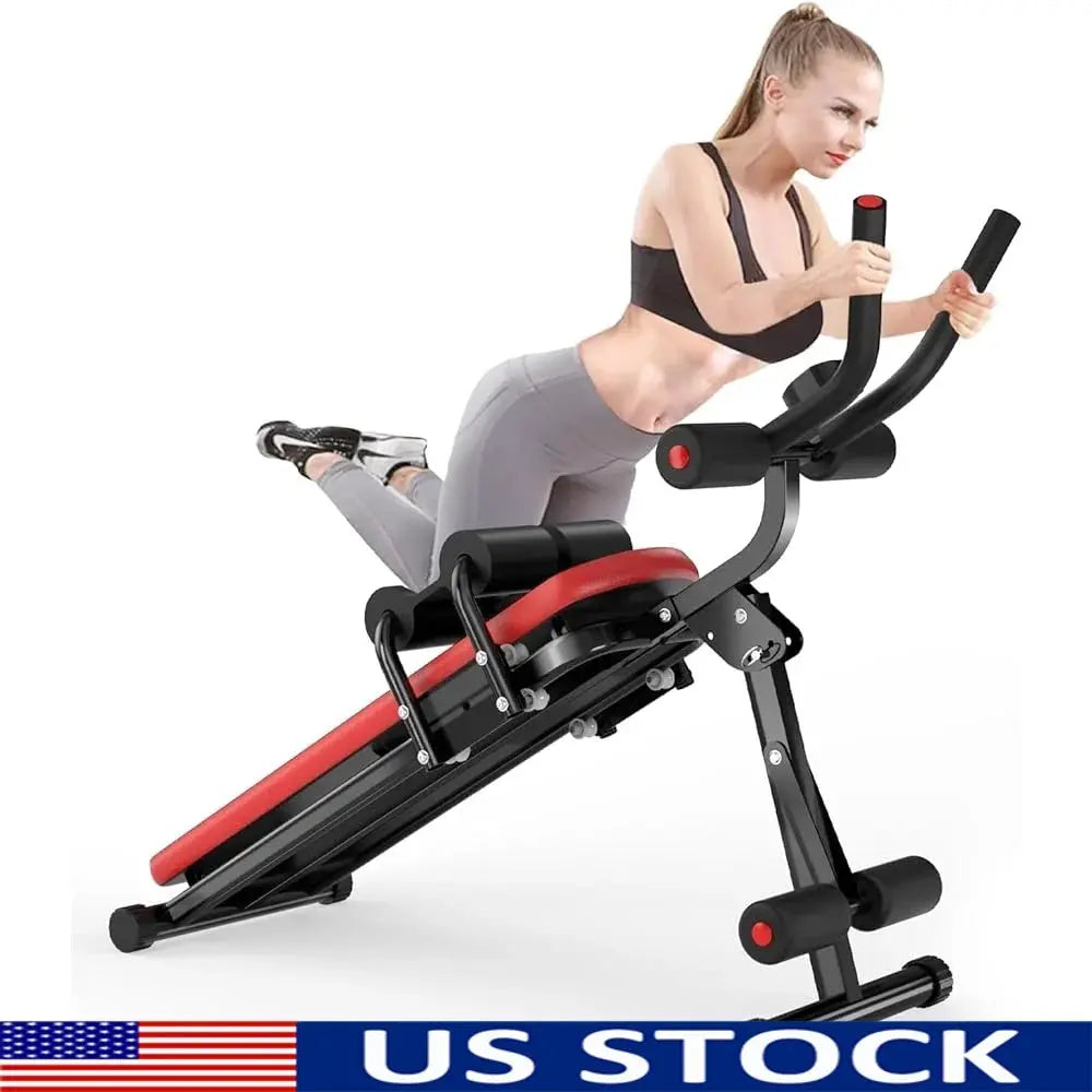 Adjustable Ab Machine – Foldable Stomach Trainer for Home Workouts