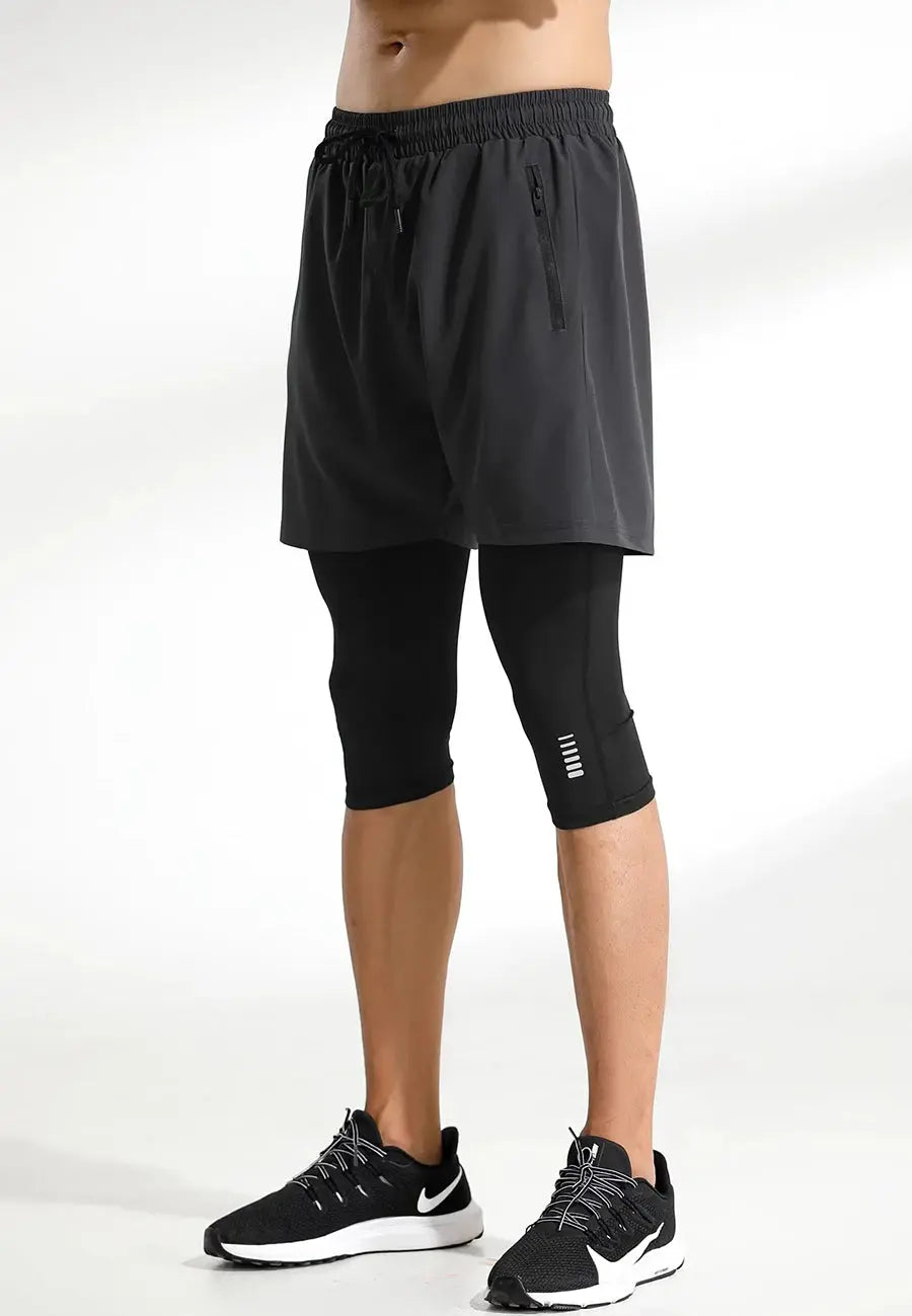 men's workout shorts – Quick-Dry Cropped Training Pants PeakPursuitFitness