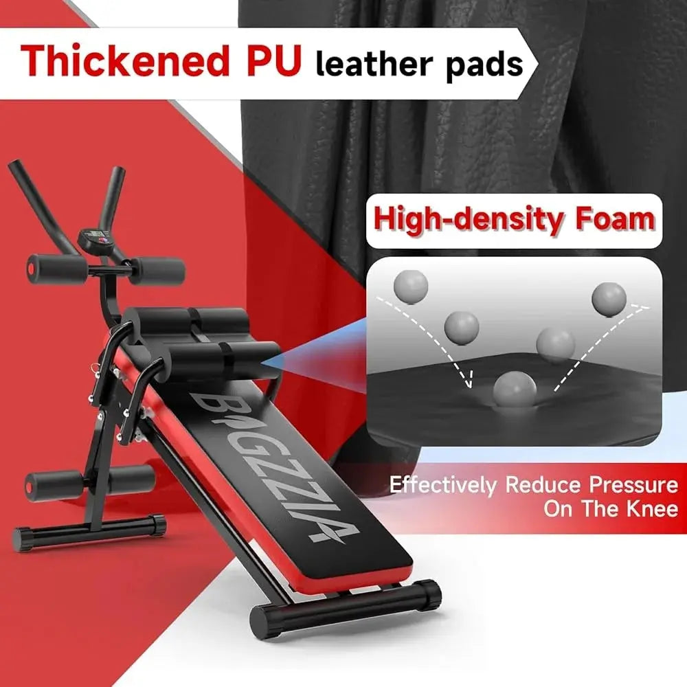 Adjustable Ab Machine – Foldable Stomach Trainer for Home Workouts