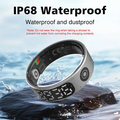 Smart Fitness Ring with Sleep & Step Tracking