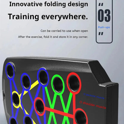 Foldable Push-Up Board – Portable Home Gym Chest & Core Trainer