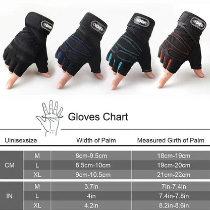 Workout Gloves – Half-Finger Gym & Training Gloves for Men & Women