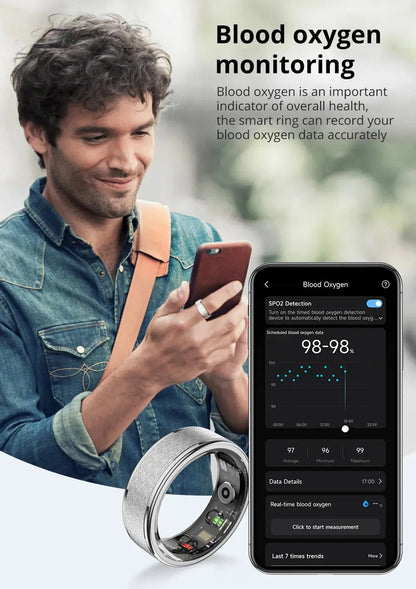 COLMI R10 Smart Ring – Health & Sleep Tracker with Charging Case