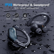 Bluetooth 5.3 Wireless Earphones – Noise-Reducing Sports Headset with Mic