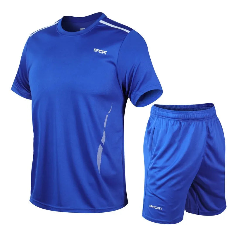 CHRLCK Men’s Quick-Dry Sports Set – Breathable Outdoor Fitness Outfit