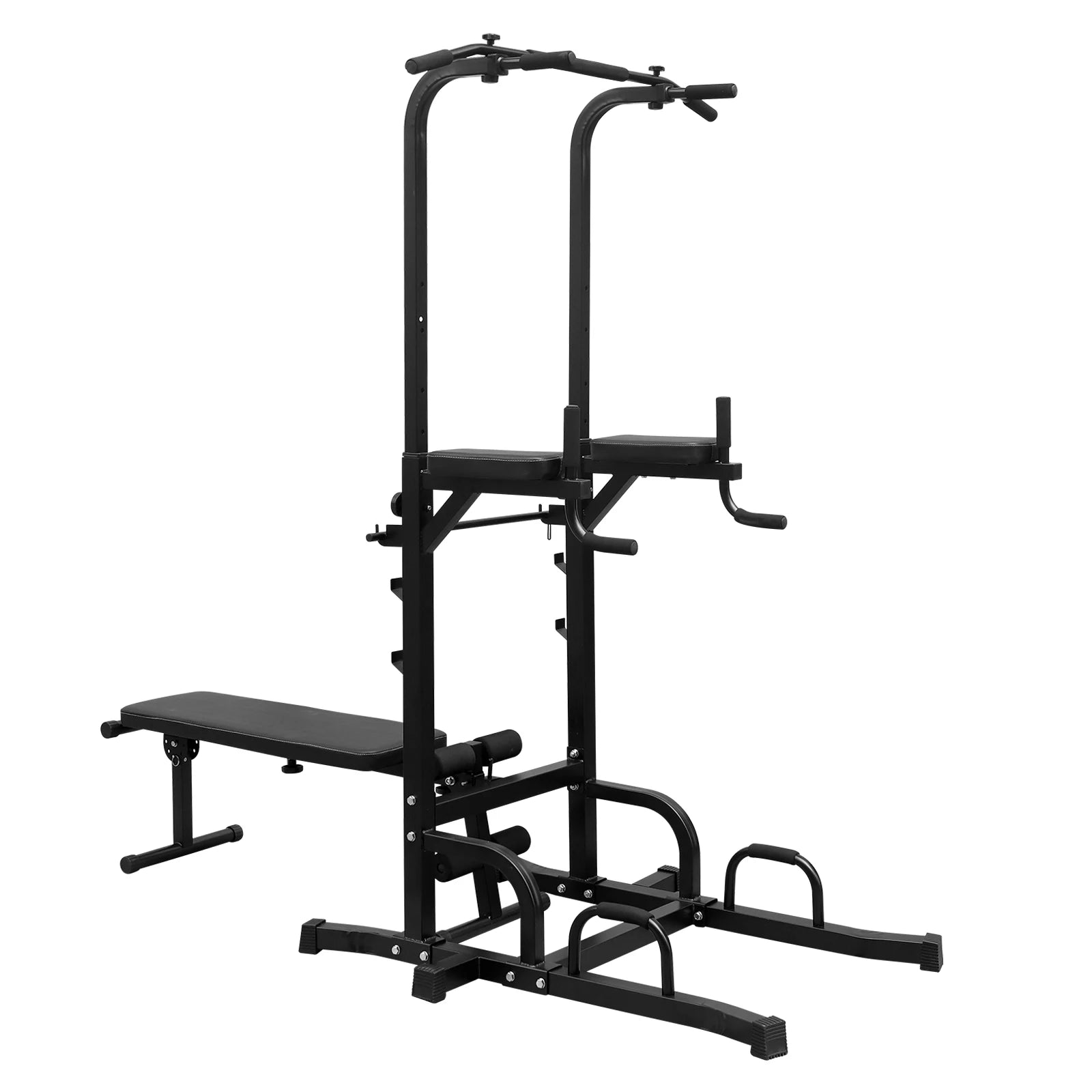 Adjustable Pull-Up & Dip Bar Station – Heavy-Duty Home Gym Fitness Rack