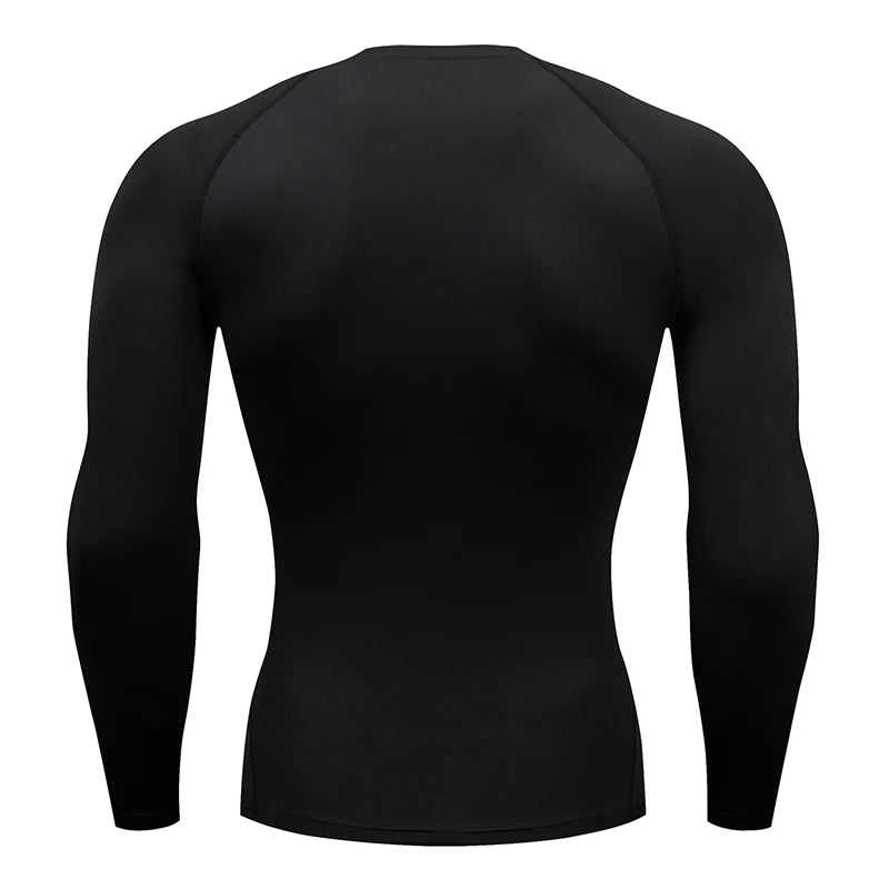 Men’s Long Sleeve Compression Shirt – Athletic Gym & Running Top