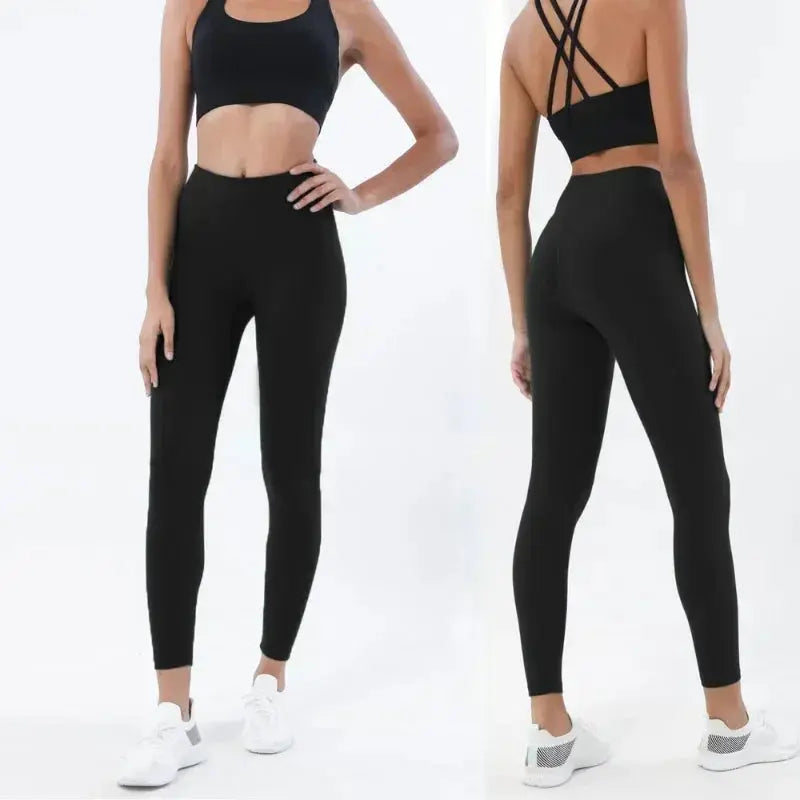 women's yoga sportswear– Fitness Leggings & Bra Top Outfit PeakPursuitFitness