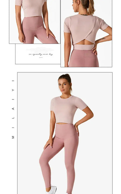 LEOSOXS Women’s Quick-Dry Sports T-Shirt – Breathable Gym & Yoga Top