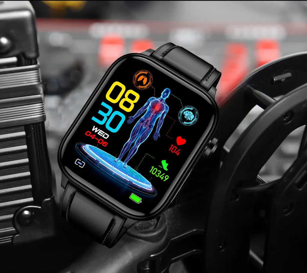 LIGE Smart Watch – ECG+PPG, Blood Lipid & Uric Acid Monitor, BT Call