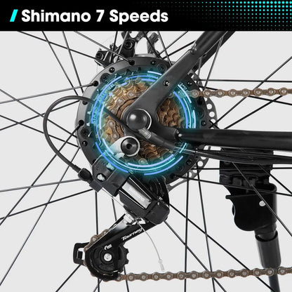 HILAND 26" Electric Mountain Bike – 500W Motor, 20MPH, Removable Battery PeakPursuitFitness