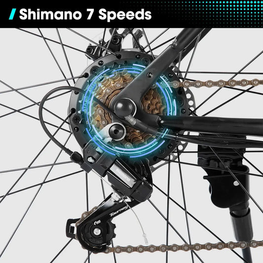 HILAND 26" Electric Mountain Bike – 500W Motor, 20MPH, Removable Battery PeakPursuitFitness