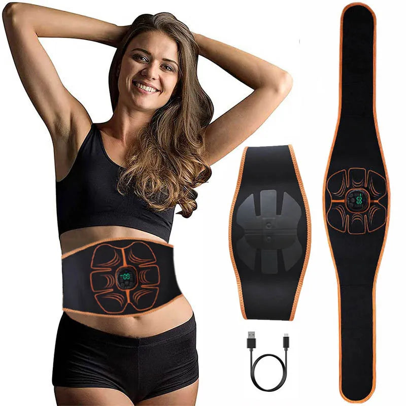 EMS Ab Stimulator – USB Rechargeable Abs & Muscle Trainer