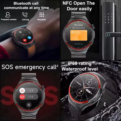 High-End Smart Watch – ECG/PPG, Laser Detection, BT Call, NFC