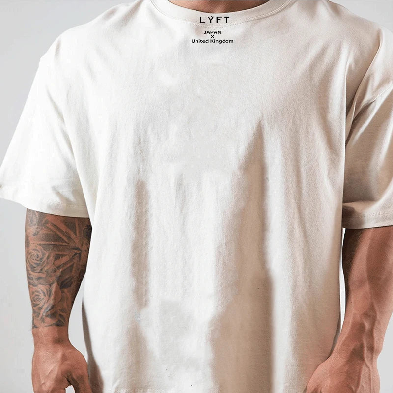 Men’s Cotton Gym T-Shirt – Loose Fit Workout Tee M–XXXL