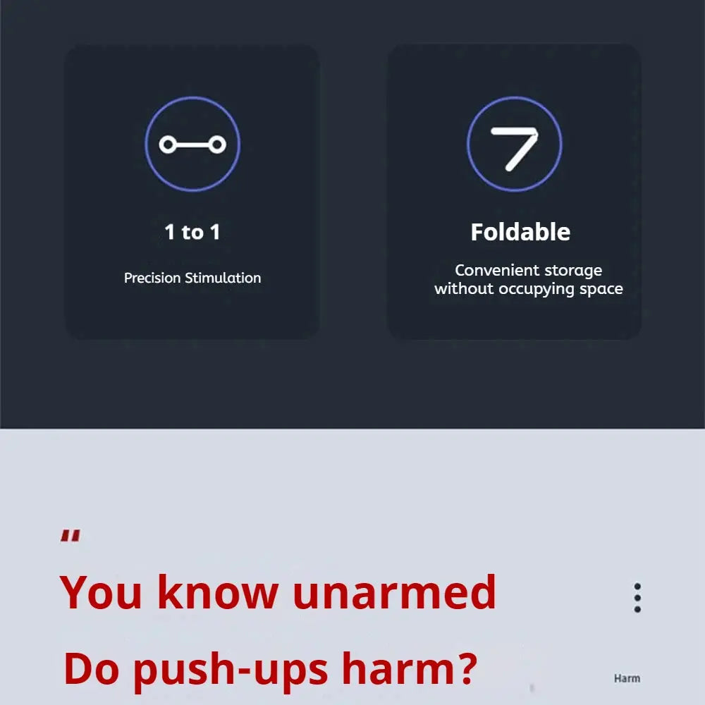 Foldable Push-Up Board – Portable Home Gym Chest & Core Trainer