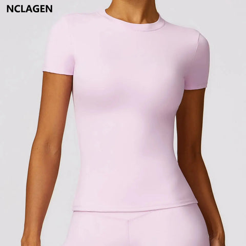 NCLAGEN women's sports t-shirt– Breathable Slim Fit Activewear Tee