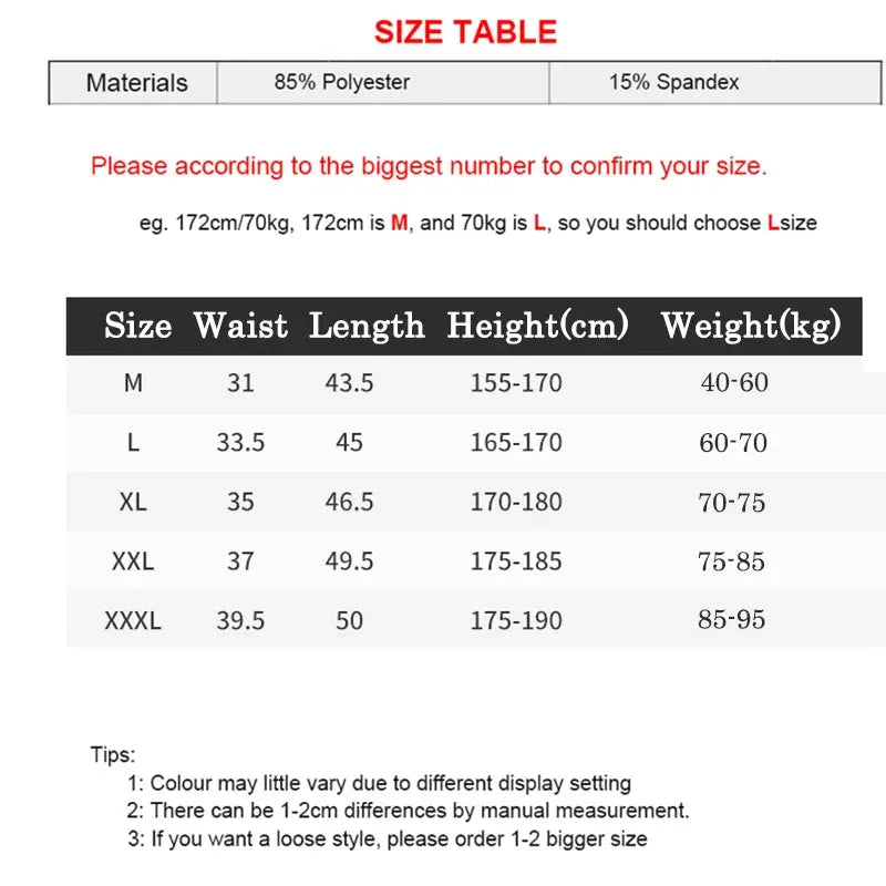 Men's running shorts– Quick-Dry Gym Tights