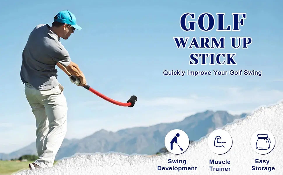 Golf Swing Trainer Aid – Flexibility, Tempo & Strength Warm-Up Stick PeakPursuitFitness
