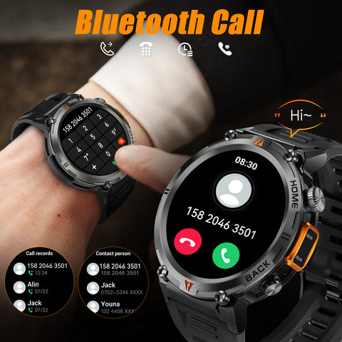 EIGIIS KE3 Smart Watch – Bluetooth Call, Health Monitor, Full Touchscreen