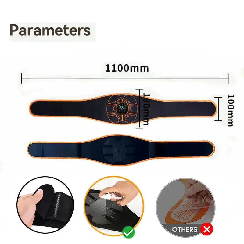 EMS Ab Stimulator – USB Rechargeable Abs & Muscle Trainer