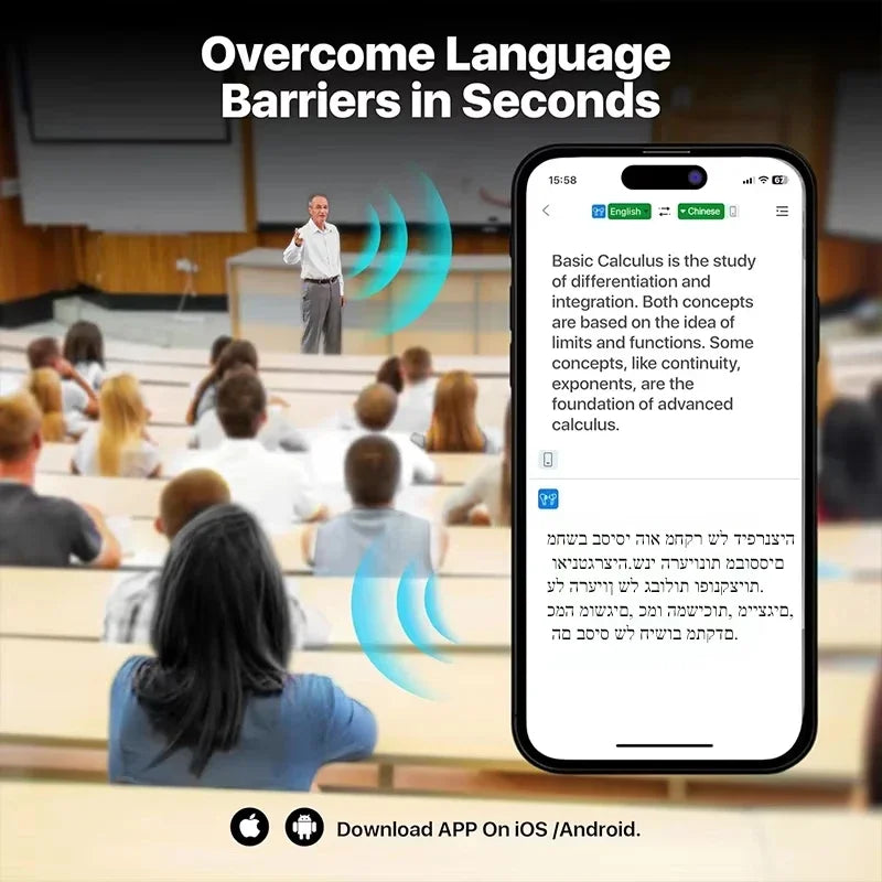 UYUXIO AI Translator Earbuds – 3-in-1 Real-Time Language Translator