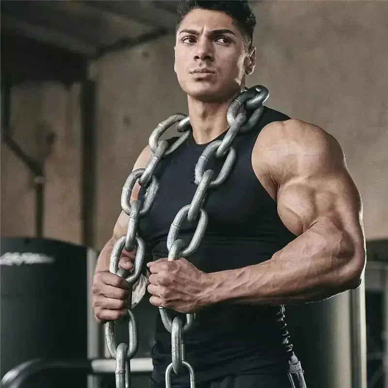 men's workout tank top Muscle Workout Tank Top – Tight Fit, Quick-Dry Gym Shirt PeakPursuitFitness